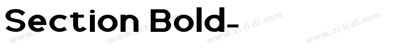Section Bold字体转换 Section Bold字体转换